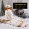 24 Pieces Treat Bags Party Favor Bags Gold Plastic Drawstring Candy Goodies Food Storage Bags Gift Wrapping Package